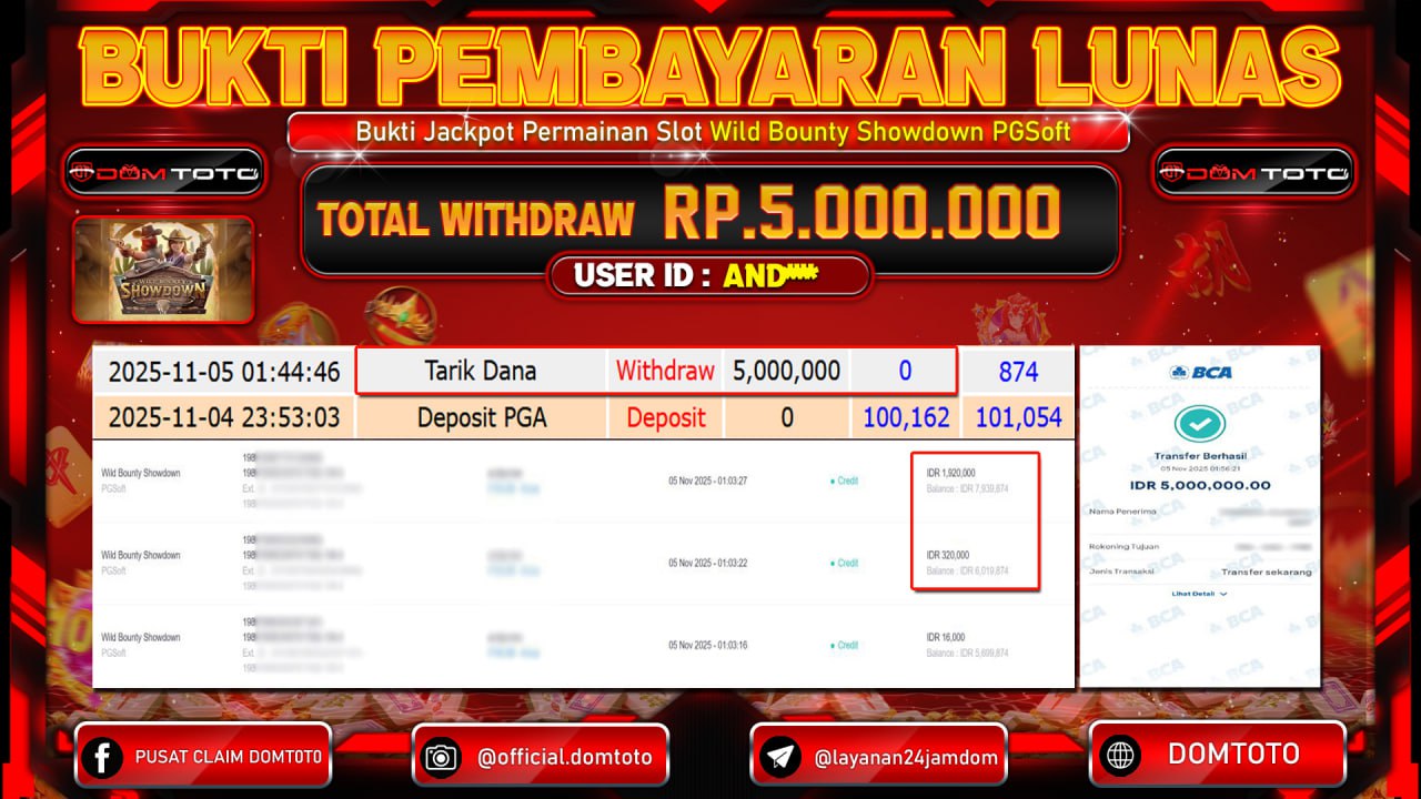 JACKPOT Slot Wild Bounty Showdown PGsoft 05 NOVEMBER 2025